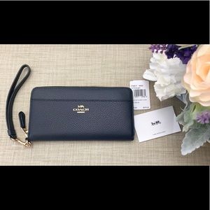 Coach Accordion Zip Wallet